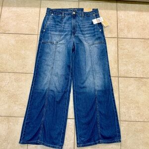 High Rise Michael Kors Wide Leg Jeans Size 12